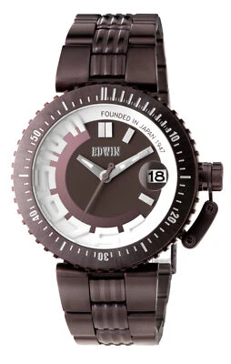 Reloj Edwin BONDED Hombre 3 Manualidades Fecha, Caja Acero Inoxidable con Acero Inoxidable Foto 1 de 4