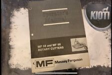 Operators manual for Massey Ferguson 58 and 68 rotary cutters