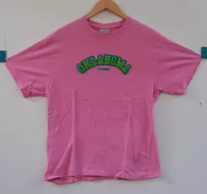 Oklahoma Sooners OVB Old Varsity Brand Pink T-Shirt Size L - Picture 1 of 5