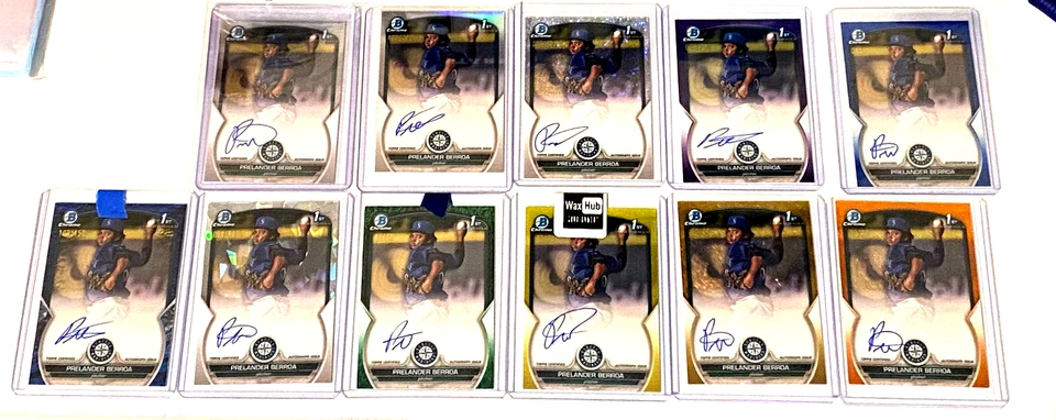 2023 Bowman Chrome 1st Prelander Berroa Partial Rainbow Chicago White Sox - Image 1 of 1