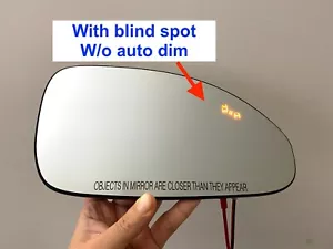 2013-2017 Buick Enclave Passenger Side Right Door Mirror Glass Blind Spot Alert - Picture 1 of 3