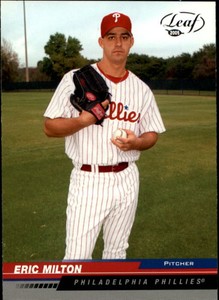 2005 Leaf Philadelphia Phillies Baseball Card #151 Eric Milton