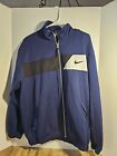 90's Nike Warm-up Blue Jacket Sz Large