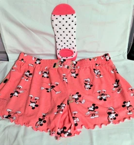 Disney Mickey Mouse Womens Shorts With Matching Socks, Medium - Picture 1 of 1