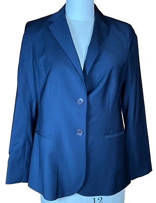 Talbots NEW Black Blazer Size 10 Lined NWT Jacket Coat Wool Blend - Image 1 of 4