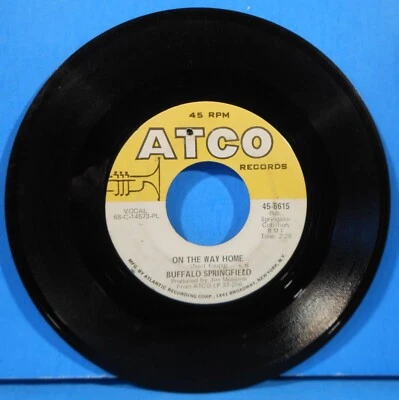 BUFFALO SPRINGFIELD ON THE WAY ~ FOUR DAYS GONE  VINYL 7" 45 RPM 1968 G+!!A - Image 1 of 2