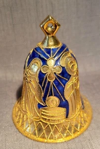 Vintage Weihnachtskrippe Kobaltblau und vergoldet Relief - Bild 1 von 6