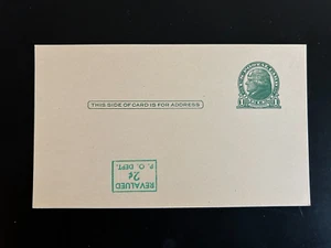 UX39d Surcharge Inverted at Lower Left SCV $12 MNH APS Life Member - Picture 1 of 2