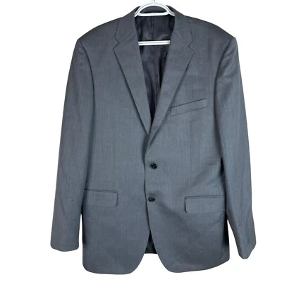 Ermenegildo Zegna Hombres Lana Blazer Chaqueta Abrigo Deportivo 42 Largo Gris 2 Botones Italia Foto 1 de 4