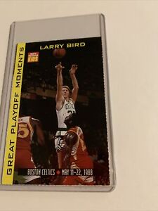 1998 Sports Illustrated SI for Kids Great Playoff Moments LARRY BIRD NBA NM+