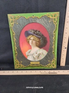 Antique 1902 The Prudential Paper Flip Calender Victorian Lady  - Picture 1 of 3