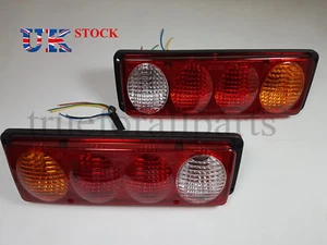 2x Heck LKW Rückleuchten Lampe 4 Leuchten Wohnwagen Wohnmobil Pickup Kipper Fahrgestell - Bild 1 von 6