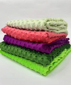 Super Soft Minky Dot Fleece Fabric by the Yard – 60” Wide Plush PolyesterMateria - Picture 1 of 267