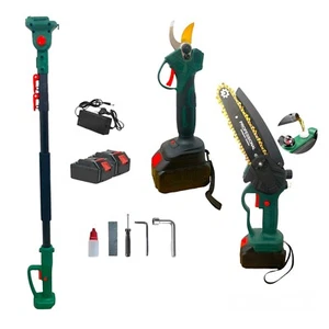 Kit 3 in 1 Motosega 6" + Forbice Cesoia Doppia Batteria 68V + Asta Telescopica - Foto 1 di 5
