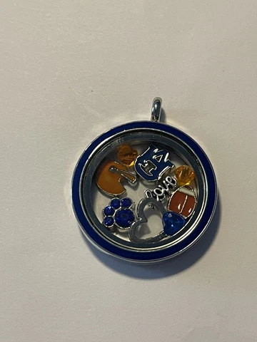 Auburn Tigers NCAA Memory Charm Locket w/ 22 IN chain NEW Cover