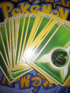POKEMON NOIR & BLANC HS (◕‿◕✿) NEUVES LOT DE 23 ENERGIES HERBE NRJ VERTE NEUVES - Picture 1 of 1