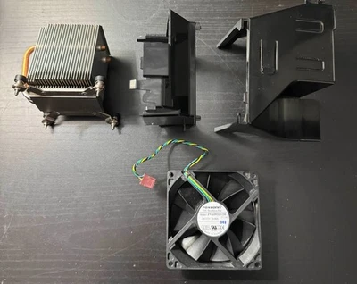 HP Compaq 6005 Elite SFF CPU Cooling Assembly - Heatsink, Fan, Air Duct – Tested - Image 1 of 4