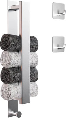 Porta Asciugamani Bagno, 304 Porta Asciugamani Da Parete in Acciaio Inox, Porta  - Immagine 1 di 4