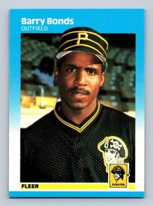 1987 Fleer #604 Barry Bonds Rookie Pittsburgh Pirates - Bild 1 von 2