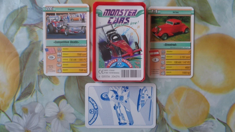 Quartett Auto Monster Cars Ausgabe 1998 - Bild 1 von 1