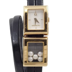 Mikimoto Multiform Watch Gold GP Shell Dial  TO210573 - Picture 1 of 7