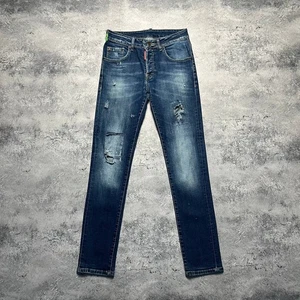 Pantalones de mezclilla azul desgastado Dsquared2 para mujer talla 46 - Imagen 1 de 20