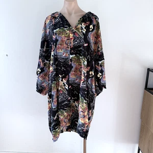 Hawaiian Shirt Plus Size 7XL Mens Button Up Shirt Black Girls Printed Party New - Picture 1 of 24