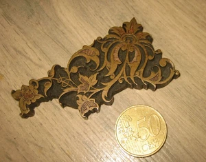 Ancienne Matrice tampon en Bronze Imprimerie - Foto 1 di 6