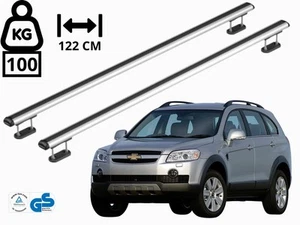 BARRE PORTATUTTO PER CHEVROLET CAPTIVA 2006-2011 ALTA PORTATA CARICO PESANTE - Imagen 1 de 11