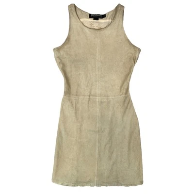 Ralph Lauren Vintage Black Label Suede Shift Dress Made in Italy Sz USA 8 UK 12 - Image 1 of 4