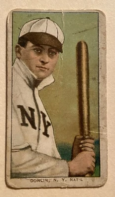 Oso polar T206 1909-11, Like Donlin de pie con murciélago, New York Giants Foto 1 de 2