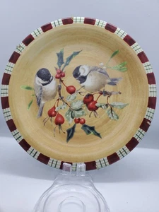 Lenox Winter Greetings Everyday Salad Plate Chikadee - Picture 1 of 4
