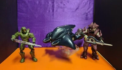 Vehículo fantasma Mattel Halo con oficial de élite del pacto y figura Master Chief 2016 Foto 1 de 4