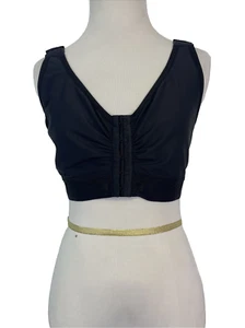 Marena Recovery Front Clasp Black Bra Sz 3840 - Picture 1 of 9