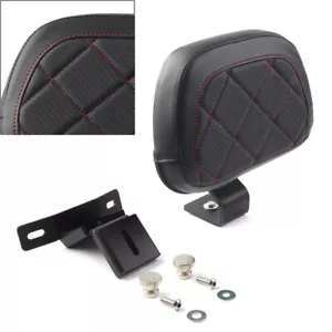 Tapis de dossier noir conducteur compatible avec Harley Touring CVO Road Electra Glide 09-Up - Photo 1/11