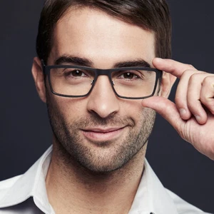 Business Brillengestell Retro Eckig Vollrandbrille Herren Damen Eyewear - Bild 1 von 14