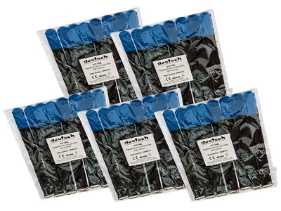 DEETECH 50 pz. Fascette in velcro per cavi fascette per cavi, 200 x 20 mm, nero e blu