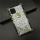 Bling Square Glitter Phone Case For Iphone 12 11 13 14 15 Pro Max Xr Xs 7 8 Se