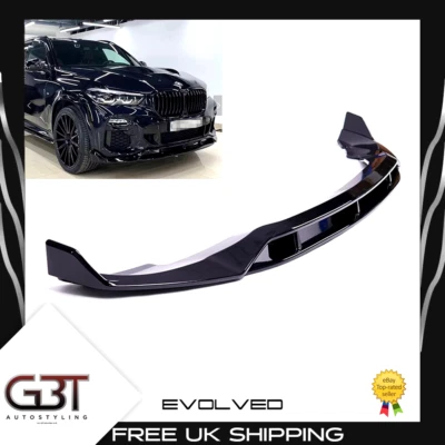GBT-AUTOSTYLING PER BMW X5 G05 M KIT SPLITTER ANTERIORE PRESTAZIONI SPOILER LUCIDALABBRA NERO 2019+ UK