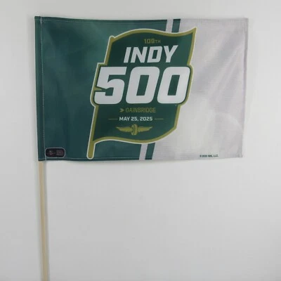 2025 Indy 500 Souvenir Stick Flag 109Th Running Indianapolis Event - Изображение 1 из 4