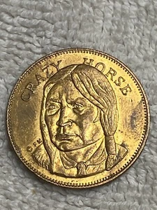 Crazy Horse--The Oglala Sioux Tribe--token - Picture 1 of 4