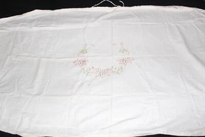 "Mantel de colección con cordón embalse flores tipo muselina color marfil 36""x62""" - Imagen 1 de 6