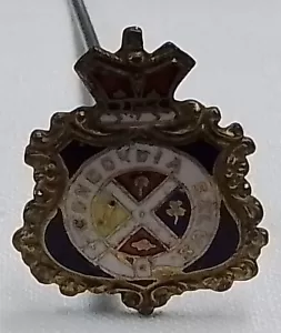 Vintage Emaille/Messing Concordia Salus Hutnadel Sammlerstück - Bild 1 von 7