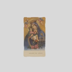 Santino di carta holy card Madonna del Carmine - Picture 1 of 2