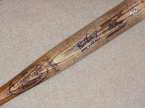 Evan Longoria H&B Game Used Signed Bat Tampa Bay Rays Cover