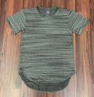 LUCKY BASTARDS CONTEMPORARY CLOTHING LONG T SHIRT EXTENDED MARBLE OLIVE NEW 