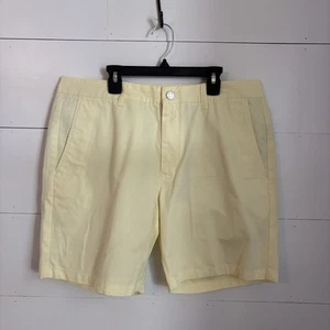 Pantalones Cortos Bonobos Hombres Talla 34 Amarillo Chino Algodón Informal Ropa de Golf 7" Entrepierna Preppy - Imagen 1 de 7