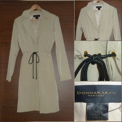 DONNA KARAN NEW YORK TRENCHCOAT - MEDIUM - NEW WITHOUT TAGS - Image 1 of 4