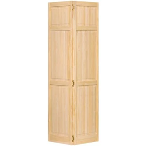 Closet Door, Bi-fold, 6-Panel Style Solid Wood (84x24) - Picture 1 of 9