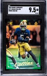 2025 Panini Luminance Beaux Collins Green BOOKEND 100/100 SGC 9.5 - Picture 1 of 2